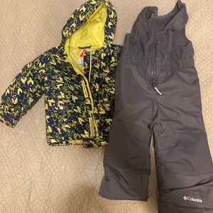 Columbia snow coat and pants.